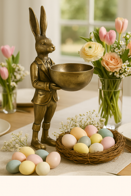 Eric and Eloise Collection - Eric the Hare Bronze Figurine