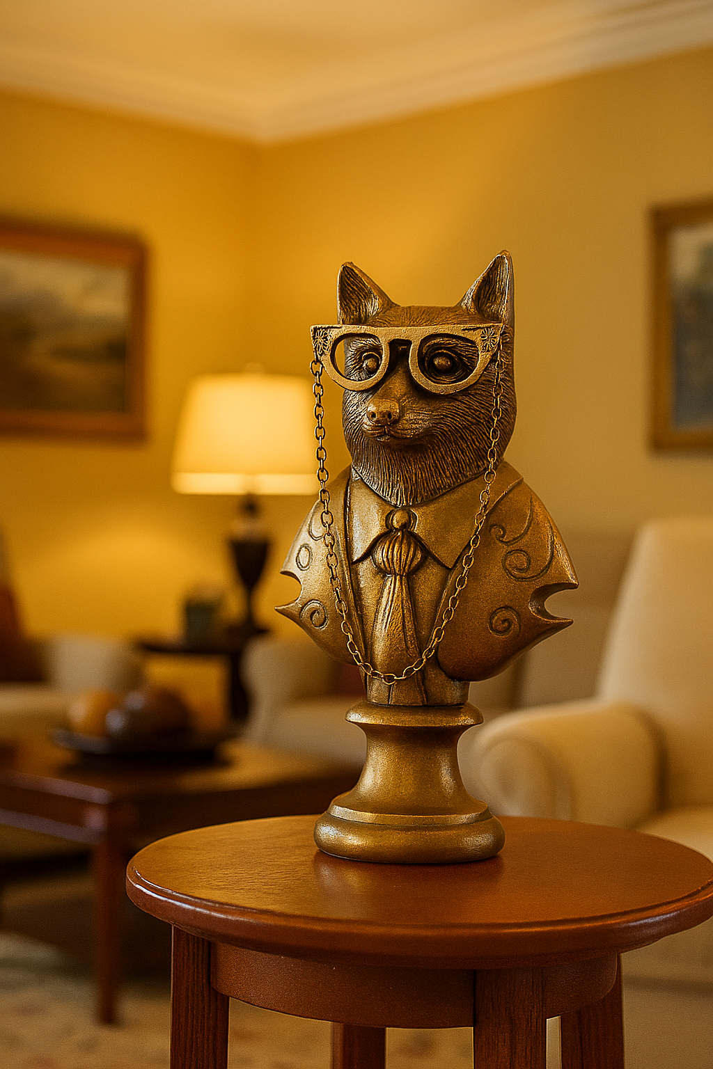Eric and Eloise Collection - Eloise the Lady Fox Bust Form Tabletop Mantel Decor