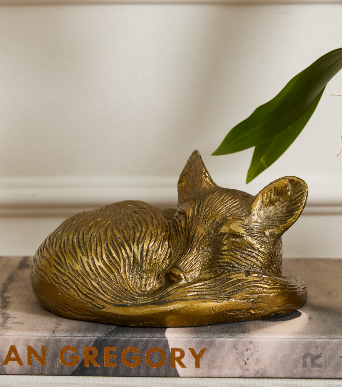 Eric and Eloise Collection - Sleepy Eloise Bronzed Fox Figurine