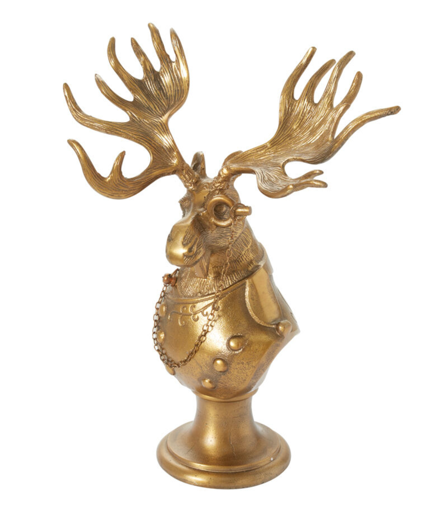 Eric and Eloise Collection - Eugene the Moose Bronze Bust Table Mantel Decor