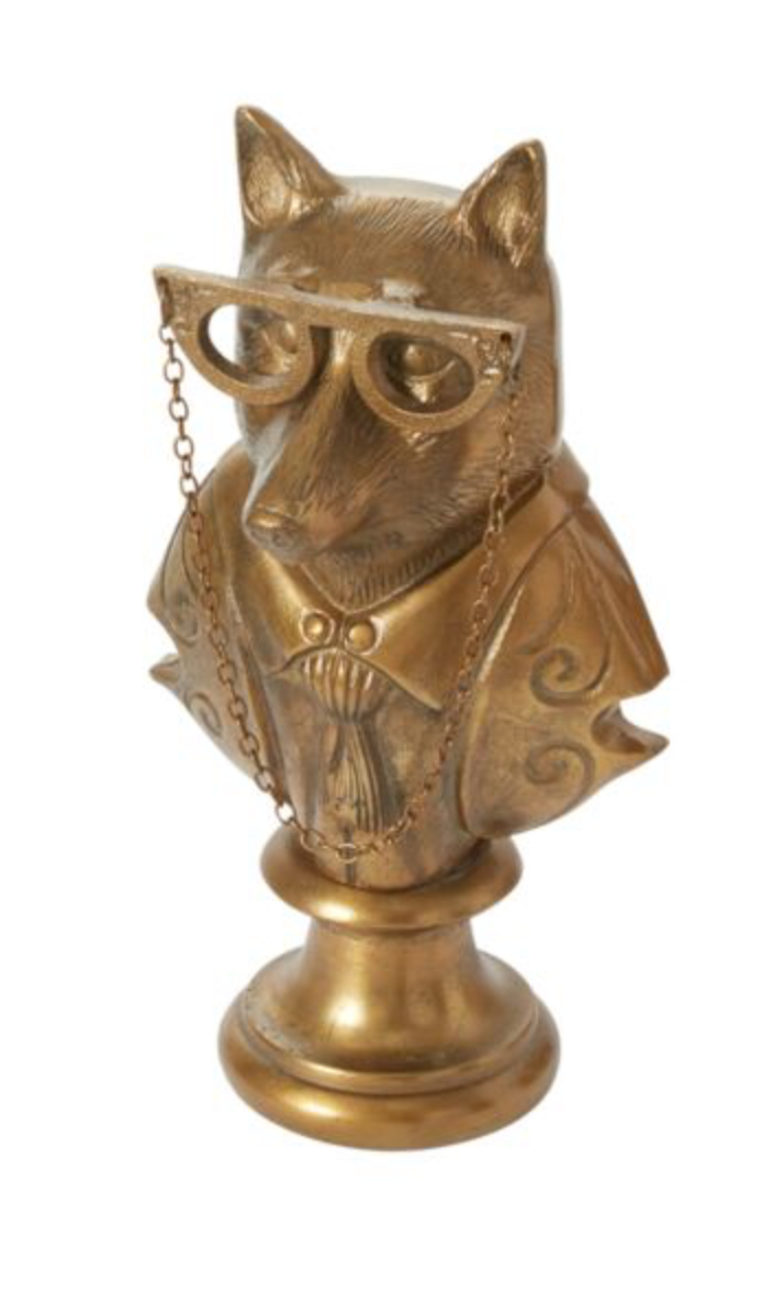 Eric and Eloise Collection - Eloise the Lady Fox Bust Form Tabletop Mantel Decor