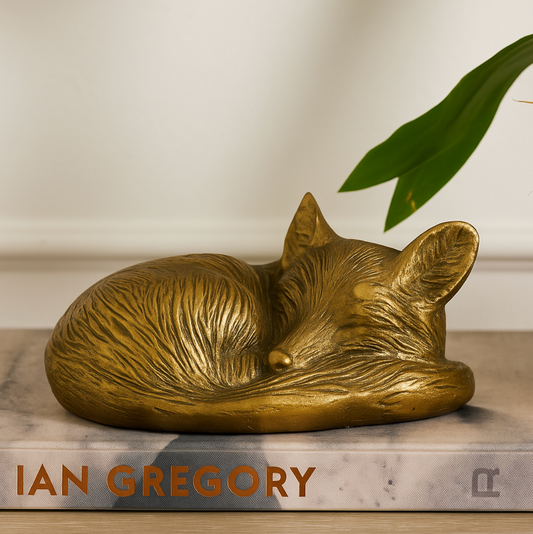 Eric and Eloise Collection - Sleepy Eloise Bronzed Fox Figurine